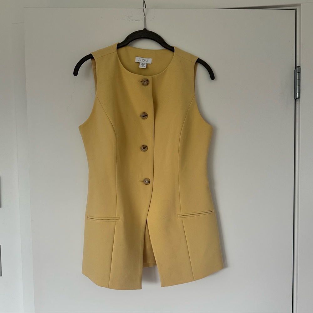 Align Yellow Tailored Vest